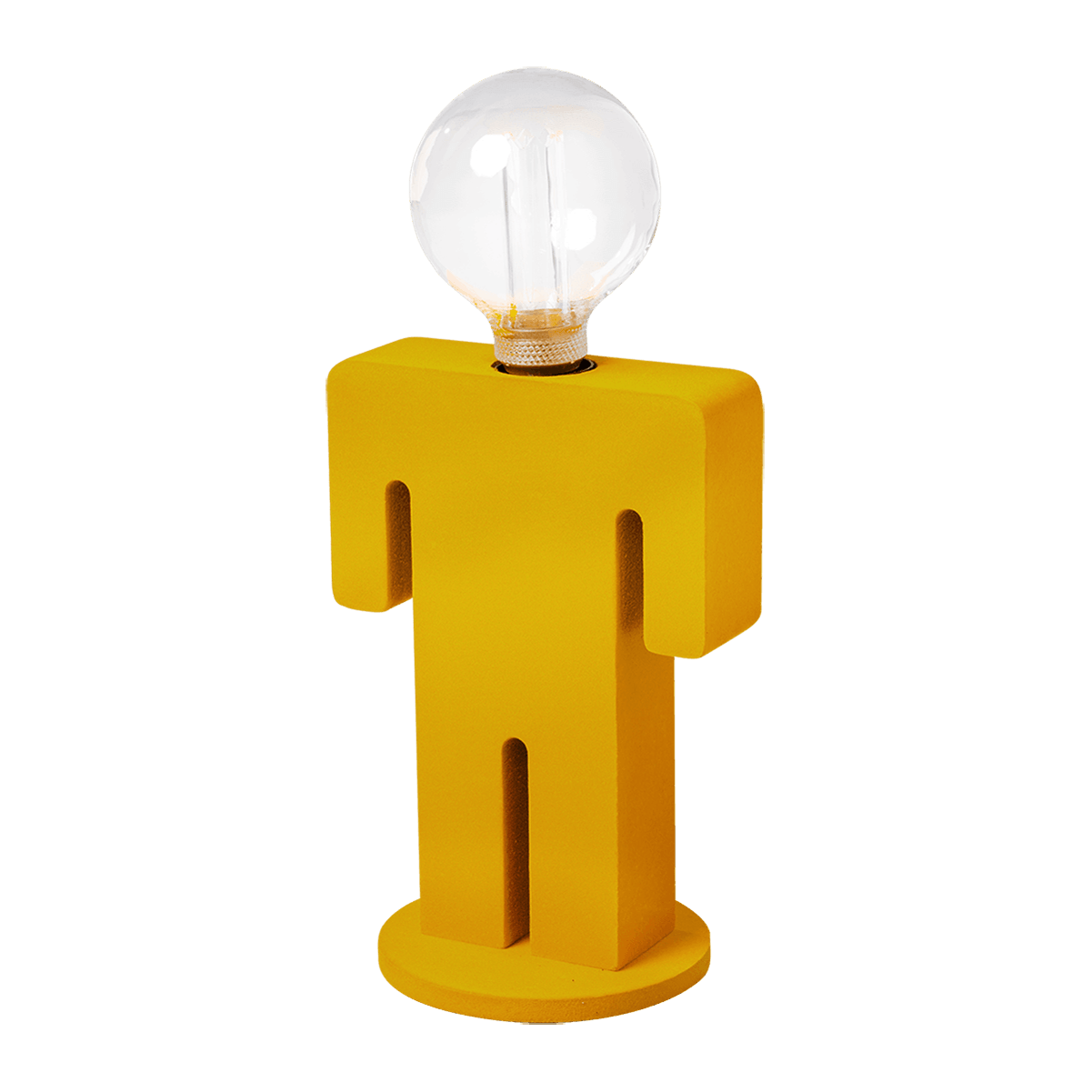 Tafellamp Adam retro in velvet geel hoogte 24 cm breedte 16 cm E27 60W van Expo Trading Holland