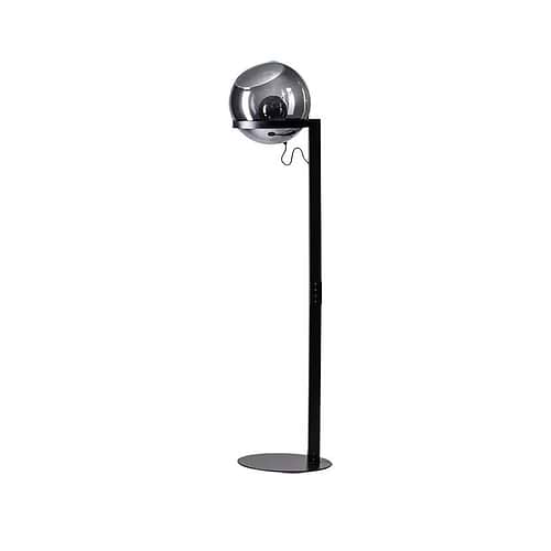 Vloerlamp Orb -armatuur zwart -glas smoke -hoogte 165 cm -1-lichts -Expo Trading Holland