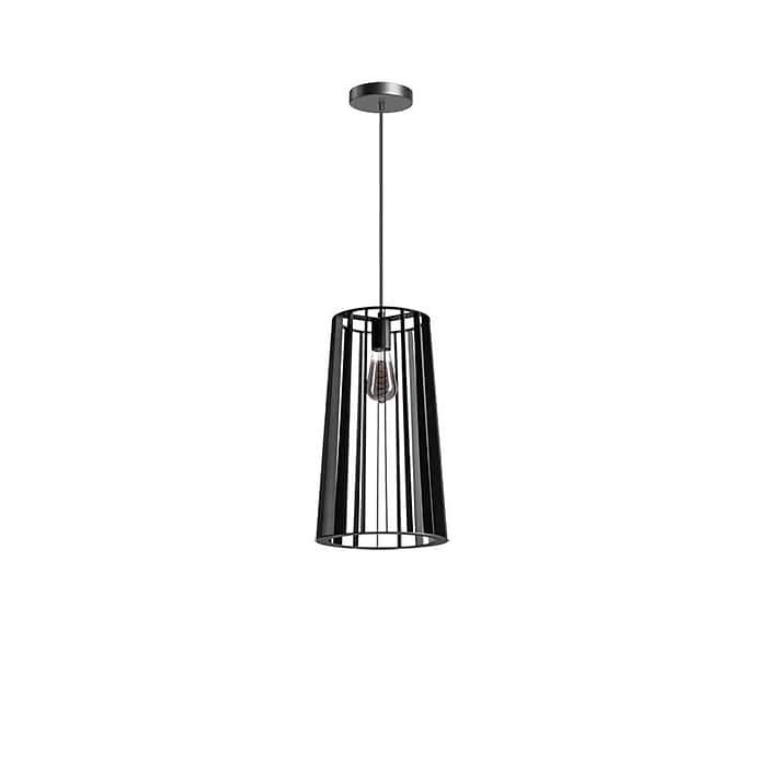 Hanglamp Blackbird 1-lichts zwart -industrieel 60W -Expo Trading Holland - ETH