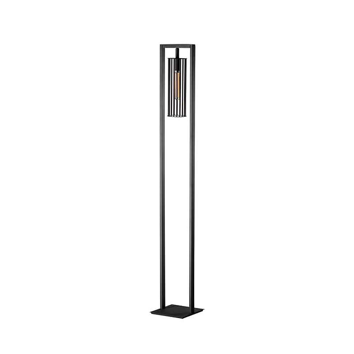 Vloerlamp Birdy 1-lichts zwart -industrieel 60W -Expo Trading Holland - ETH