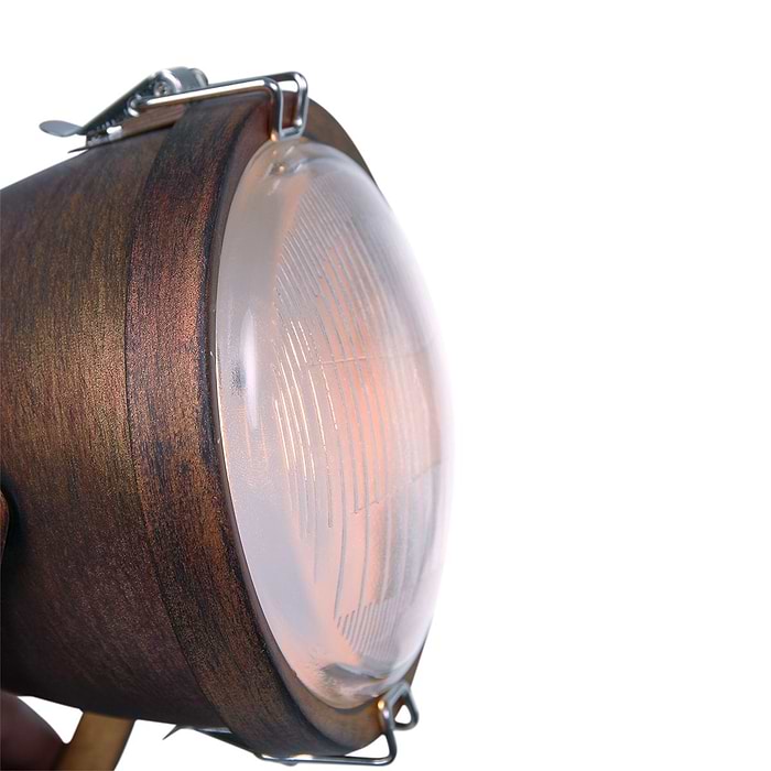industriële wandlamp Paco - roest bruin - bedlamp - plafond spot - 1-lichts spot MEXLITE - 1311GR - industrielamp - industriële wandlamp - plafondlamp - landelijk - industrieel - Mexlite