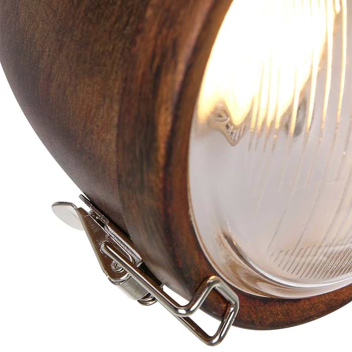 Industriële plafondlamp 2-lichts spot - bruin gevlekt - roest bruin - Paco - MEXLITE - 1312B - industrielamp - industriële plafondlamp - plafondspots - plafondlamp - landelijk - industrieel - Mexlite
