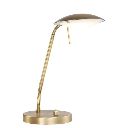 Bureaulamp - leeslamp - tafellamp - 1-lichts LED - brons - Eloi - MEXLITE - 1315BR - tafellamp- klassiek- modern- Mexlite