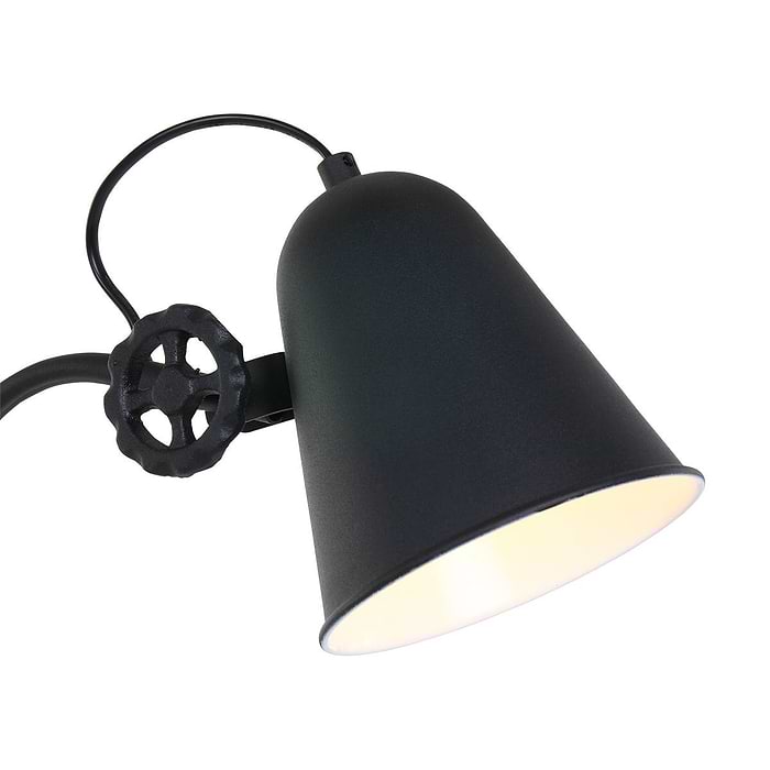 Industriële tafellamp - industriële bureaulamp - 1-lichts metaal  ANNE LIGHTING - 1324ZW - tafellamp - bureaulamp - industrieel - retro - Anne Lighting - Dolphin - Retro - Zwart
