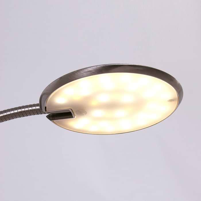 Tafellamp - bureaulamp - leeslamp - 1-lichts LED 6W STEINHAUER - 1470ST - Tafellamp- Bureaulamp- Steinhauer- Zenith LED- Modern - Design- Staal - Metaal