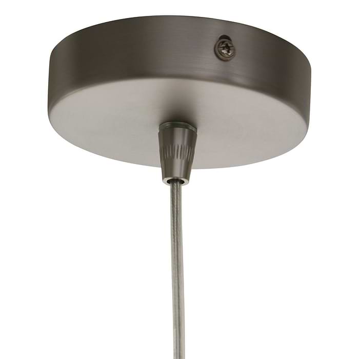 Hanglamp 1-lichts glas E27 - staal en transparant - Glass Cloak - Steinhauer