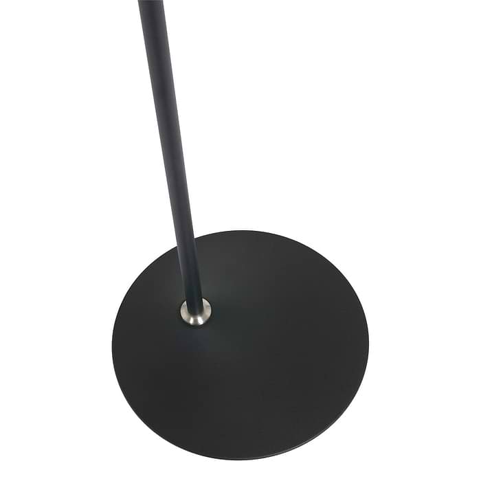 Vloerlamp 1-lichts LED knik - zwart en chroom - Zodiac LED - Steinhauer