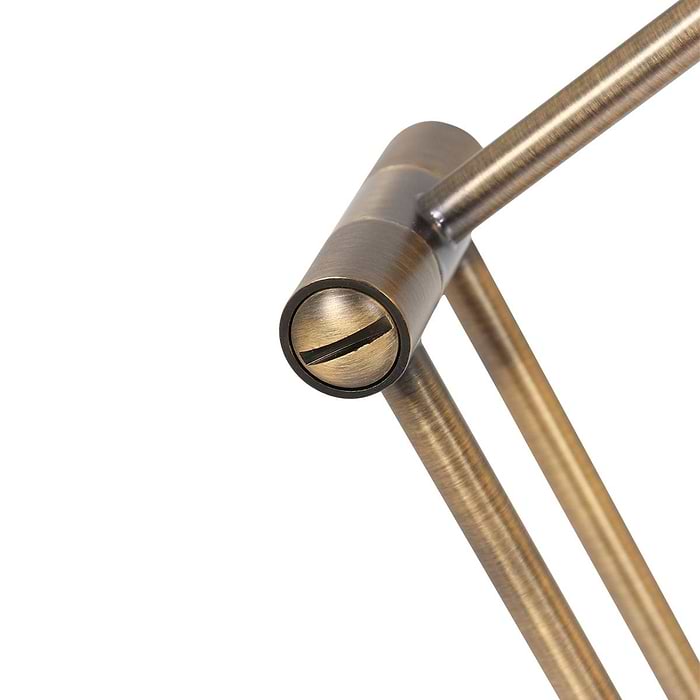 Tafellamp 1-lichts LED knik - brons en wit - Zodiac LED - Steinhauer