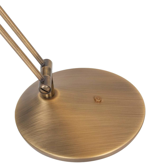 Tafellamp 1-lichts LED knik - brons en wit - Zodiac LED - Steinhauer