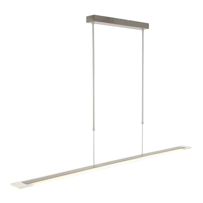 Hanglamp 170cm transparant glas - staal - Plato LED - Steinhauer
