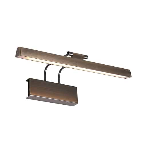 Schilderijverlichting - wandlamp schilderij LED 32cm - brons en wit - Litho LED - Steinhauer