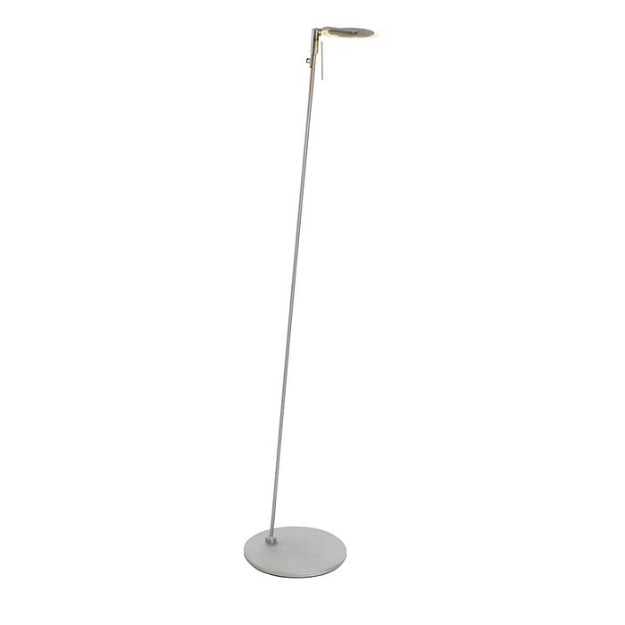 Vloerlamp 1-lichts LED transparant glas - staal - Turound LED - Steinhauer