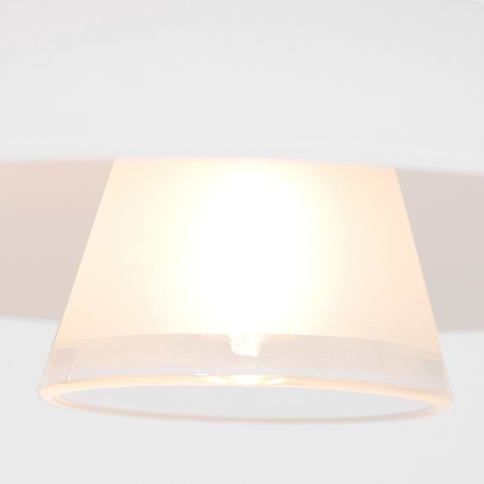 Hanglamp 1-lichts glas G9 - modern - zwart en wit - Tallerken - Steinhauer
