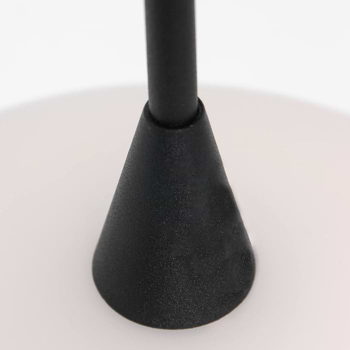 Hanglamp 1-lichts glas G9 - modern - zwart en wit - Tallerken - Steinhauer