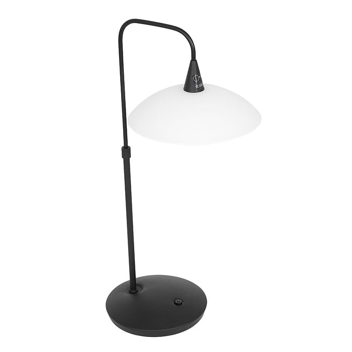 Tafellamp 1-lichts glas G9 - modern - zwart en wit - Tallerken - Steinhauer
