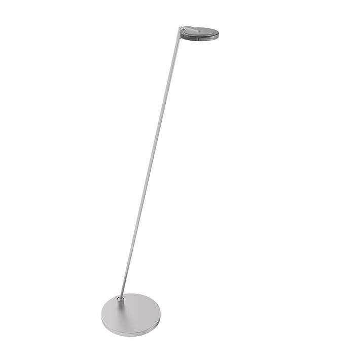 Vloerlamp 1-lichts LED grijs glas - staal - Turound - Mexlite
