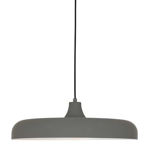 Hanglamp 1-lichts textiel kabel - grijs - Krisip - Steinhauer