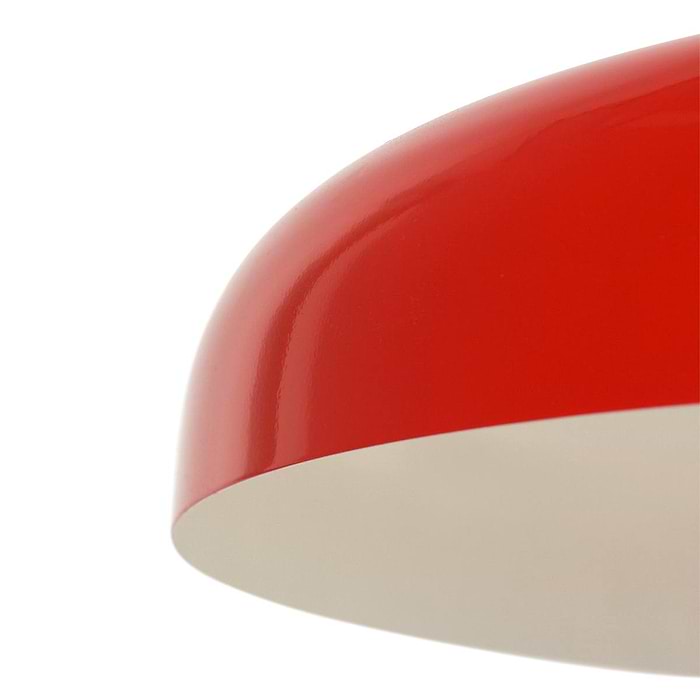 Hanglamp 1-lichts textiel kabel - rood - Krisip - Steinhauer