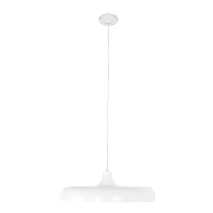 Hanglamp 1-lichts textiel kabel - wit - Krisip - Steinhauer