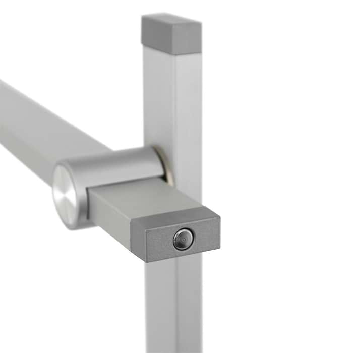 Vloerlamp 1-lichts LED - staal en wit - Stekk - Mexlite