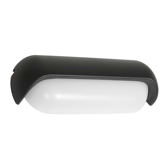 Buitenlamp -  wandlamp voor buiten -  LED 13w 2700K IP65 -  zwart en helder wit -  Steinhauer