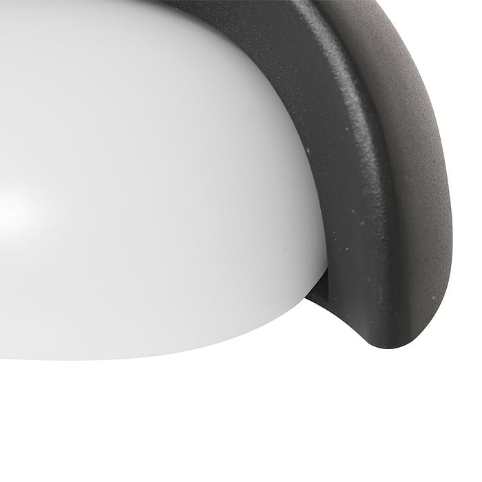 Buitenlamp -  wandlamp voor buiten -  LED 13w 2700K IP65 -  zwart en helder wit -  Steinhauer