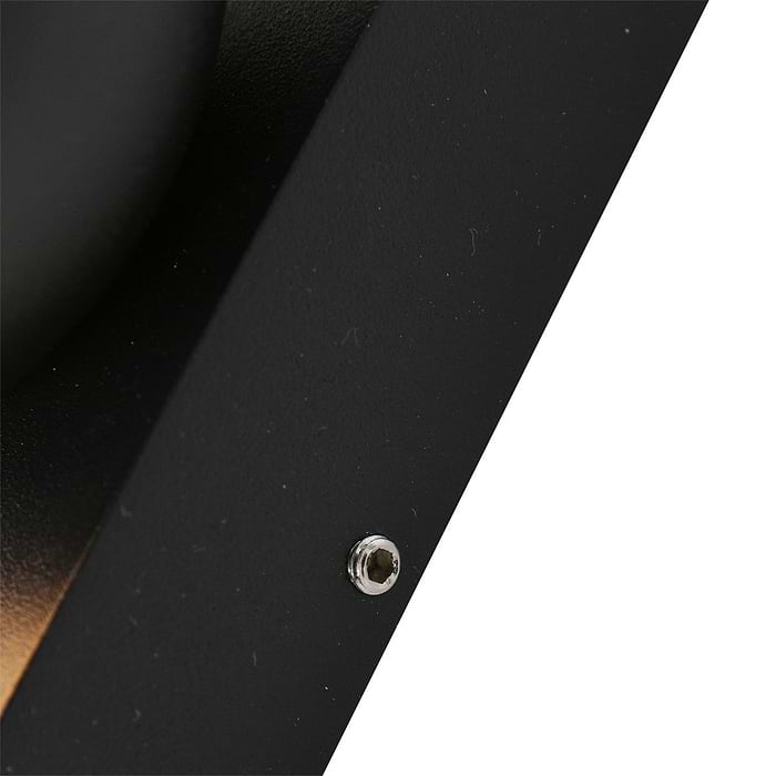 Buitenlamp -  wandlamp voor buiten -  IP54 -  LED 9 - 5w inclusief sensor -  zwart en helder wit -  Steinhauer