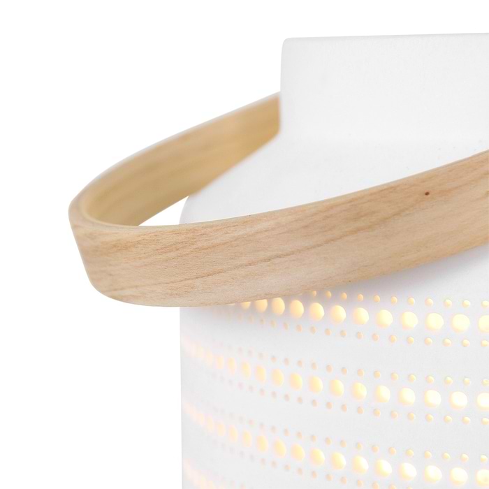 Tafellamp 1-lichts E14 - wit - Porcelain - Anne light & home
