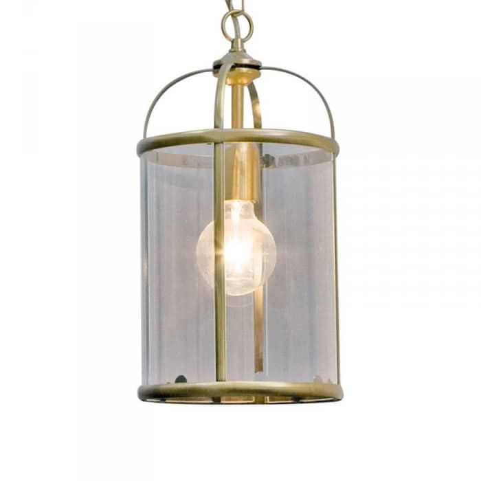 Hanglamp 1-lichts Glas STEINHAUER - 5970BR - Hanglamp- Steinhauer- Pimpernel- Klassiek- Brons Transparant - Metaal Glas