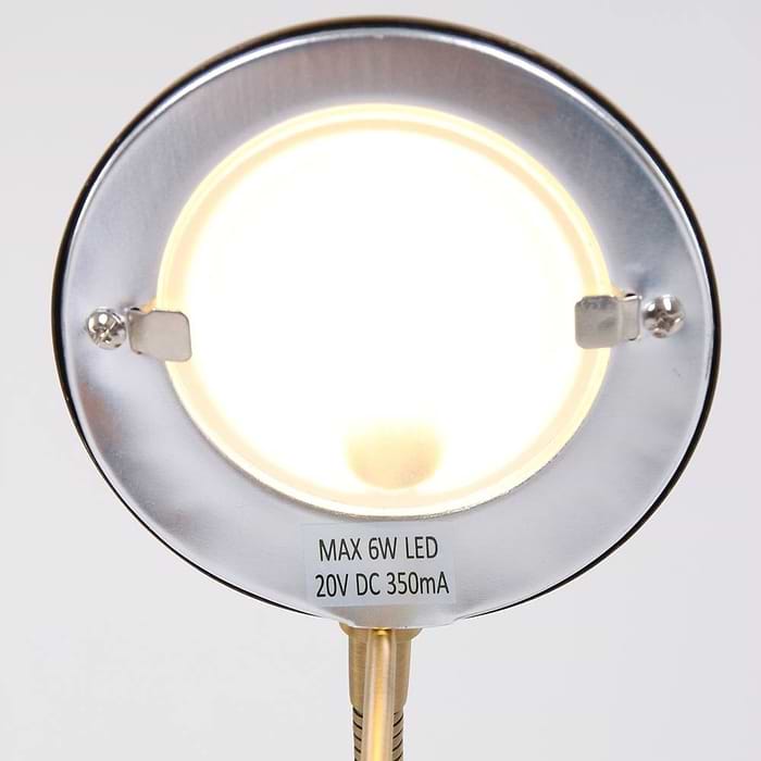 Bureaulamp - leeslamp - 1-lichts LED Metaal MEXLITE - 7502BR - Tafellamp- Bureaulamp- Mexlite- Mexlite- Klassiek- Brons  - Metaal