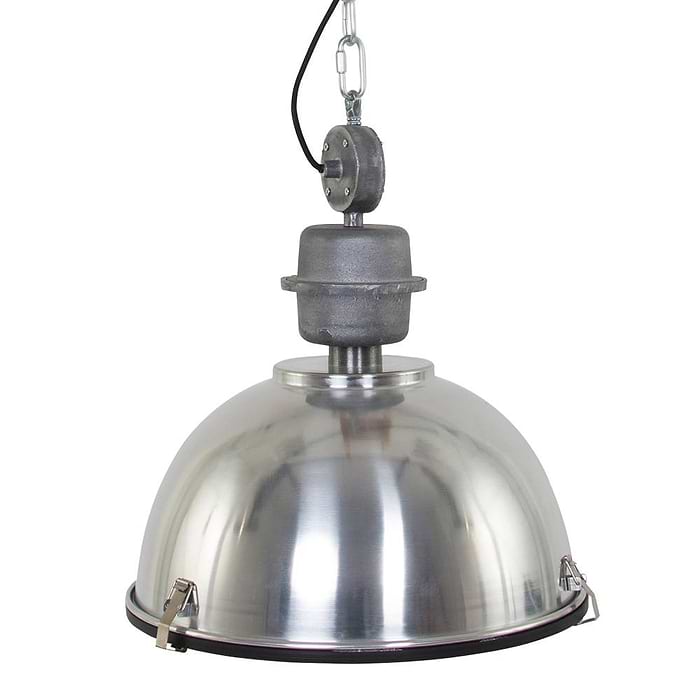 industriële hanglamp 1-lichts Industrial STEINHAUER - 7586ST - Industrie lamp - Industrie Hanglamp - Steinhauer - Bikkel - Industrieel - Trendy - Staal - Metaal Glas