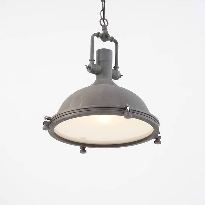 industriële hanglamp 1-lichts Metaal MEXLITE - 7636B - Industrie lamp - Industrie Hanglamp - Mexlite - Alta - Industrieel - Landelijk - Bruin - Verweerd bruin - Metaal Glas