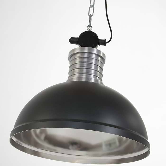 industriële hanglamp 1-lichts industrie metal STEINHAUER - 7670ZW - Industrie lamp - Industriële hanglamp - Steinhauer - Brooklyn - Industrieel - Stoer- Zwart - Metaal