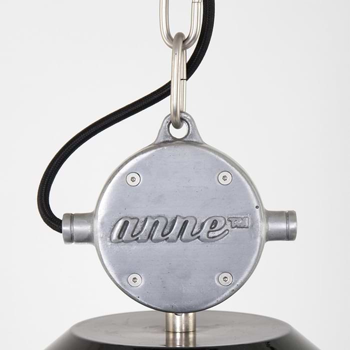 industriële hanglamp 1-lichts Metaal  ANNE LIGHTING - 7696G - industriële hanglamp - Industrielamp - Anne Lighting - Frisk - Industrieel - Trendy - Groen Olijfgroen - Metaal
