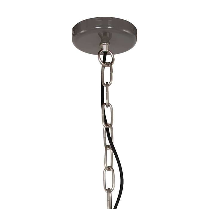 industriële hanglamp 1-lichts Metaal  ANNE LIGHTING - 7696GR - Industrie lamp - Industriële hanglamp - Anne Lighting - Frisk - Industrieel - Trendy - Grijs Grijs- Metaal