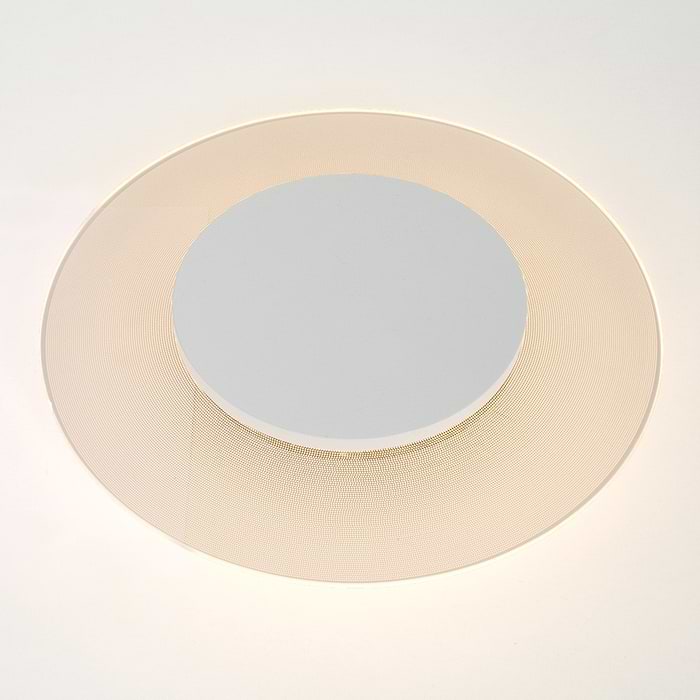 Plafondlamp- plafonnier- 28cm STEINHAUER - 7797W - Plafondlamp- Steinhauer- Lido- Modern- Wit  - Glas