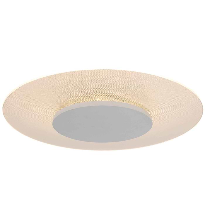 Plafondlamp- plafonnier- 42cm STEINHAUER - 7799W - Plafondlamp- Steinhauer- Lido- Modern- Wit  - Glas