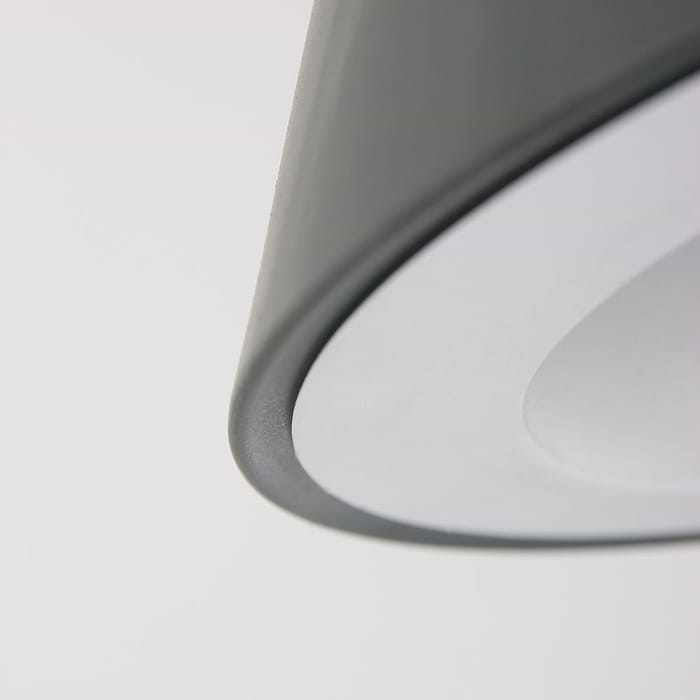 Hanglamp 1-lichts trechter STEINHAUER - 7806GR - Hanglamp- Steinhauer- Cornucopia- Modern - Design- Grijs  Grijs- Metaal