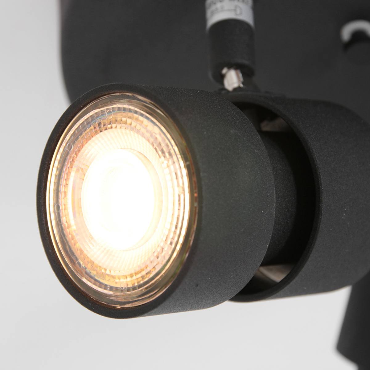 Plafondlamp 3-lichts spot LED - zwart - Natasja LED - Steinhauer