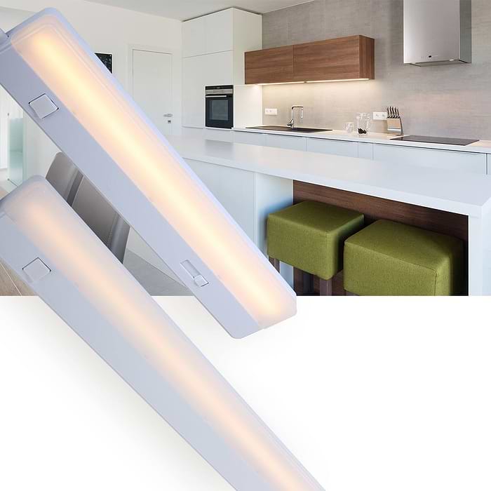 Keukenkast lamp - kast verlichting - LED dimbaar MEXLITE - 7922W - Steinhauer - Ceiling and wall LED - Modern - Wit - Wit- Kunststof