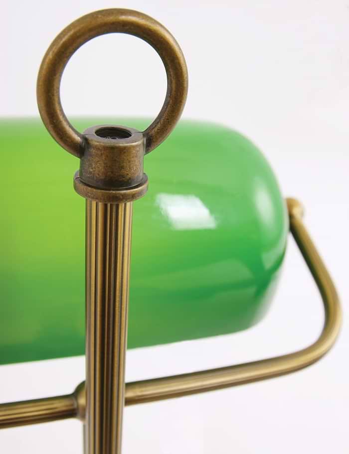 Bureaulamp - leeslamp - tafellamp 1-lichts glas STEINHAUER - 7961BR - Tafellamp- Bureaulamp- Steinhauer- Ancilla- Klassiek- Brons Groen - Metaal Glas