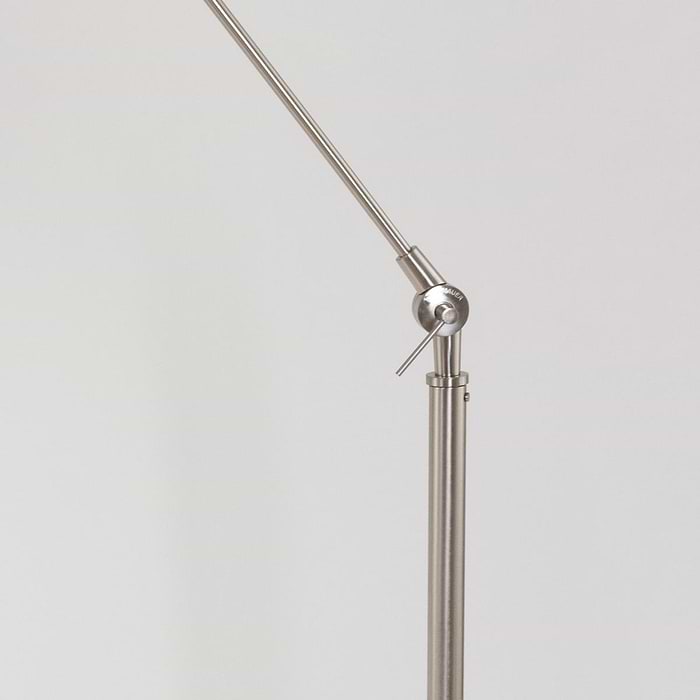 Hanglamp Stresa 9890ST Staal - Linnen Grijze Kap STEINHAUER - STEINHAUER