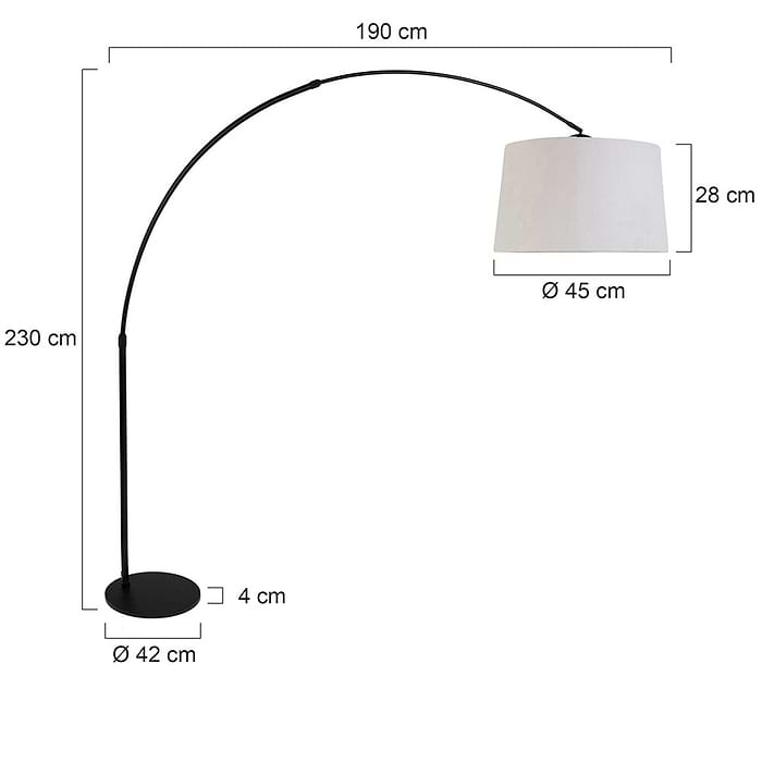 Wandlamp 1-lichts switch (armatuur)+Plexi bal 320 - E27 wit - STEINHAUER