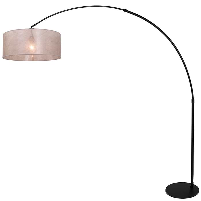 Wandlamp 1-lichts switch (armatuur)+Kap 30*25*18 rond Be27 linnen wit - STEINHAUER