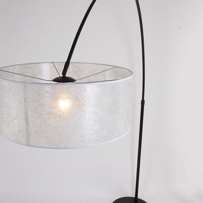 Wandlamp 1-lichts switch (armatuur)+Kap 30*25*18 rond Be27 linnen wit - STEINHAUER
