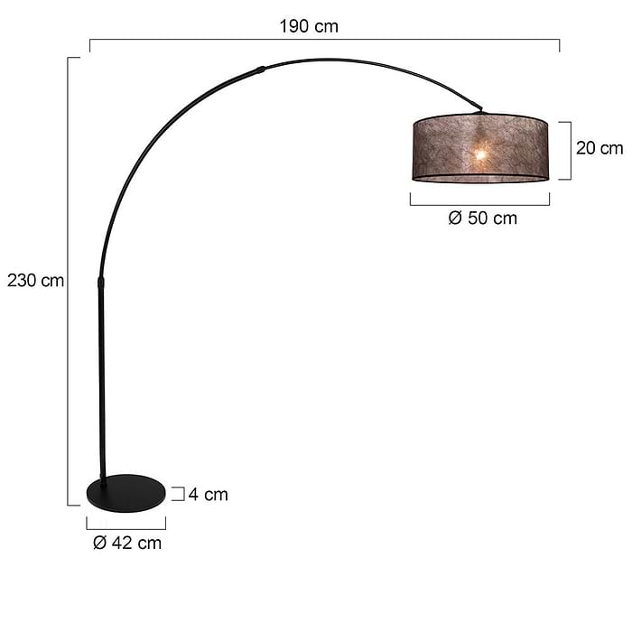Wandlamp 1-lichts switch (armatuur)+Kap 30*25*18 rond Be27 linnen grijs - STEINHAUER