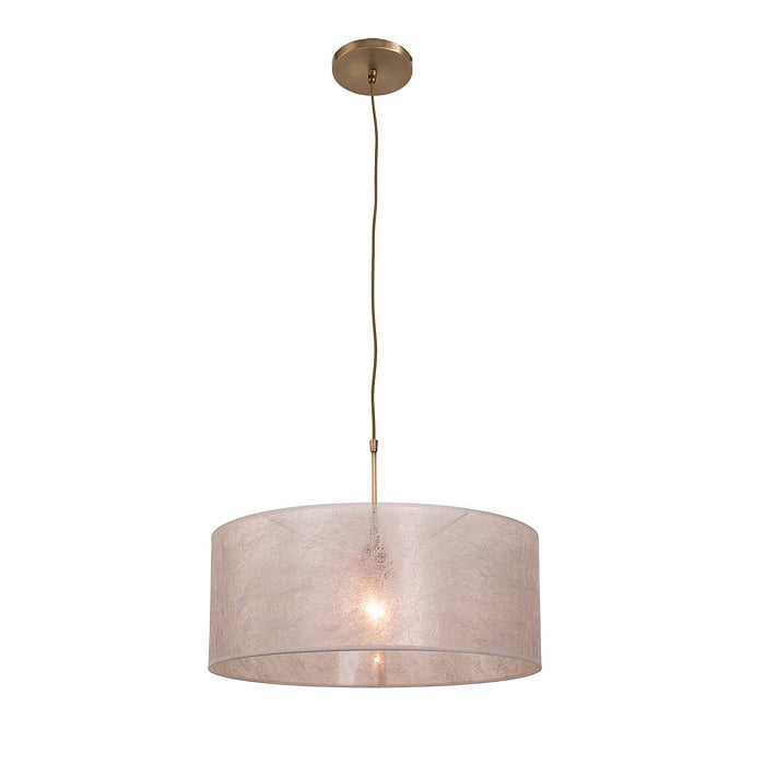 Hanglamp Stresa 9887ST Staal - Zilveren Kap STEINHAUER