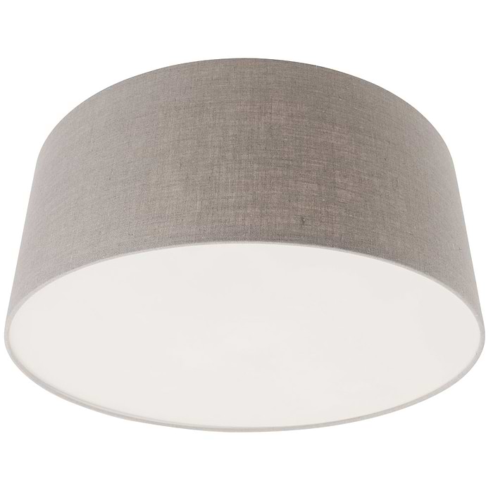 Vloerlamp 1-lichts boog (armatuur) 7268+Kap 50*50*20 rond Be27 grijs linnen - STEINHAUER