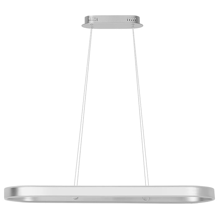 Hanglamp Eclipse ovaal 58W LED 2700K Zilver dimbaar - Serie Eclipse - Hanglamp - High Light - H557131