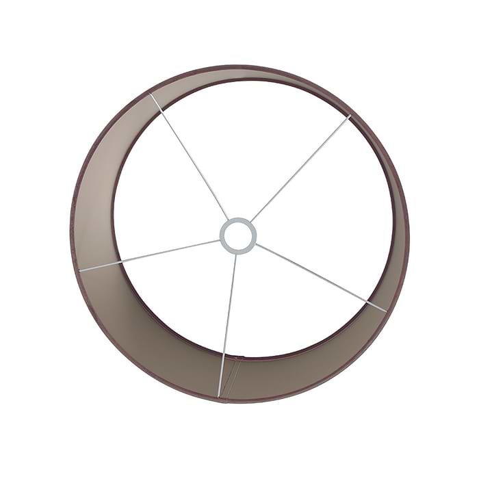 Kap 50*50*20 rond be27 zinc taupe  - Steinhauer